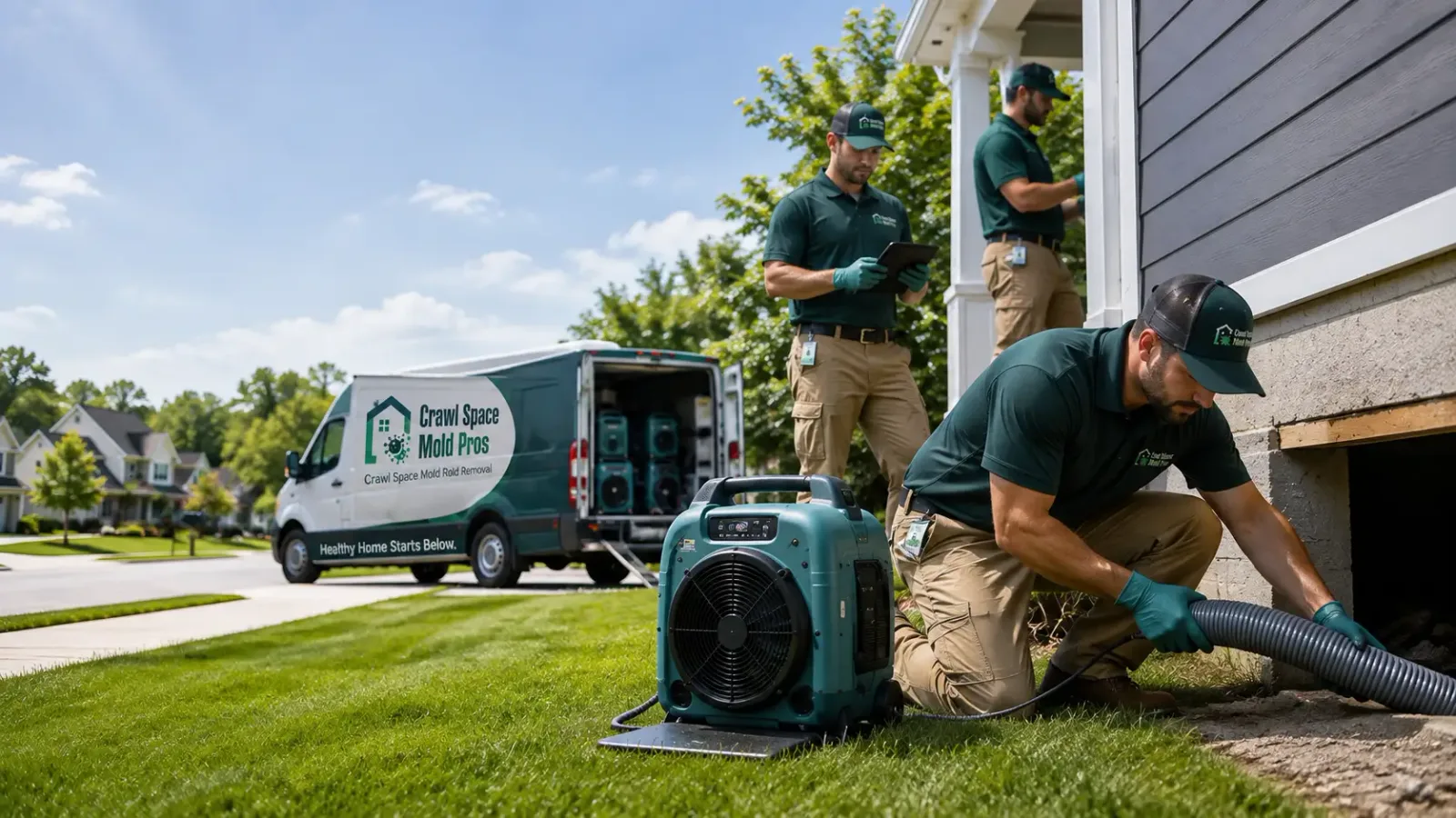 Crawl Space Mold Removal in Mount Union, IA